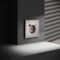 Розетка с заземлением и защитными шторками с USB A+С S70 (кашемир) / Voltum VLS040503