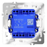 Проходной переключатель двухклавишный S70 (кашемир) / Voltum VLS020303