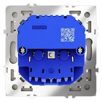 Розетка с заземлением и защитными шторками с USB A+A S70 (сталь) / Voltum VLS040405