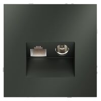 Розетка телевизионная TV+RJ45 кат. 6 S70 (титан) / Voltum VLS060706
