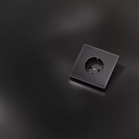 Накладка для розетки с заземлением S70 Metal (антрацит) / Voltum VLSM000612