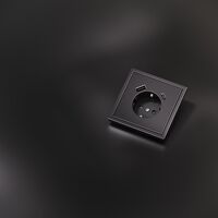 Накладка для розетки с заземлением и защитными шторками, с USB A+C S70 Metal (антрацит) / Voltum VLSM001012