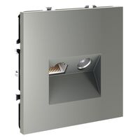 Розетка телевизионная TV+RJ45 кат. 6 S70 (сталь) / Voltum VLS060705