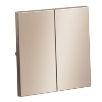 Клавиши для выключателя/переключателя двухклавишного S70 Metal (платина) / Voltum VLSM000310
