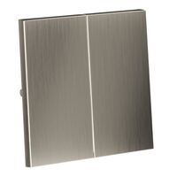 Клавиши для выключателя/переключателя двухклавишного S70 Metal (никель) / Voltum VLSM000311