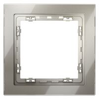 Рамка стеклянная на 1 пост S70 (шелк, стекло) / Voltum VLS110104