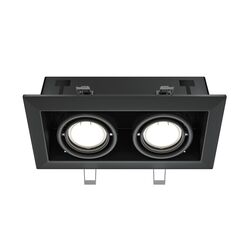 Встраиваемый светильник Metal Modern GU10 2x10Вт / Maytoni DL008-2-02-B