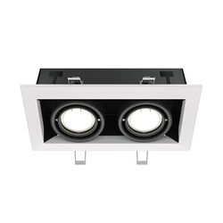 Встраиваемый светильник Metal Modern GU10 2x10Вт / Maytoni DL008-2-02-W