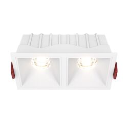 Встраиваемый светильник Alfa LED 3000K 2x10Вт 36° Dim Triac / Maytoni DL043-02-10W3K-D-SQ-W