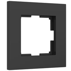 Рамка на 1 пост (черный матовый, Slab) / W0012908
