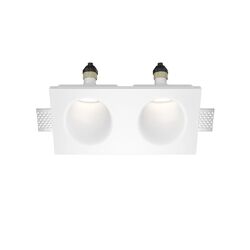 Встраиваемый светильник Gyps Modern GU10 2x10Вт / Maytoni DL002-WW-02-W