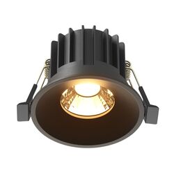 Встраиваемый светильник Round 2700K 12Вт 60° IP 20 / Maytoni DL058-12W2.7K-B