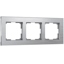 Рамка на 3 поста (алюминий, Aluminium) / WL11-Frame-03