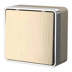 Выключатель одноклавишный Gallant (шампань рифленый) / W5010010