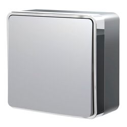 Выключатель одноклавишный проходной Gallant (серебряный) / W5012006