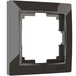 Рамка на 1 пост (серо-коричневый, Basic) / W0012007