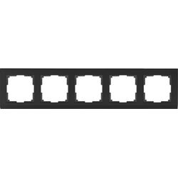 Рамка на 5 постов (черный, Stark) / WL04-Frame-05-black