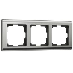 Рамка на 3 поста (глянцевый никель, Metallic) / W0031602