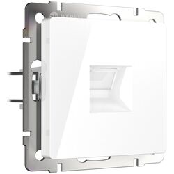 Розетка Ethernet RJ-45 (белая) / Werkel W1181001