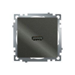 Розетка HDMI Катрин (графит) / Stekker GLS00-7118-06
