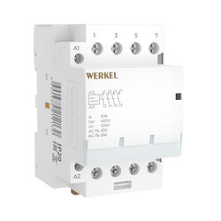Контактор модульный 63 A 4NO (3 мод.) / Werkel W943M63O