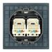 Розетка RJ-45 двойная Мия (черный бархат) / Stekker RST00-3111-05