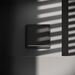 Проходной переключатель одноклавишный с подсветкой S70 (черный матовый) / Voltum VLS010408