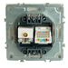 Розетка TV + RJ-45 Эмили (белый фарфор) / Stekker RST00-5106-01