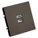Розетка USB тип A+C Эмили (антрацит) / Stekker RST10-5115-08