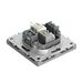 Розетка TV + RJ-45 Эмили (платиново-серый) / Stekker RST00-5106-10