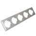 Рамка на 4 поста Катрин (серебро, Light) / Stekker PFR00-7004-03