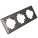 Рамка на 3 поста Катрин (графит, Light) / Stekker PFR00-7003-06
