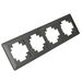 Рамка на 4 поста Катрин (графит, Light) / Stekker PFR00-7004-06