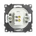 Розетка USB тип A Катрин (шоколад) / Stekker GLS10-7115-04