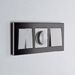 Рамка на 3 поста (черный, Aluminium) / W0031708