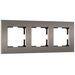 Рамка на 3 поста (бронза матовый, Slab) / W0032963