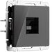 Розетка Ethernet RJ-45 (черный акрил) / W1181048
