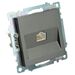 Розетка компьютерная RJ-45 Катрин (графит) / Stekker GLS00-7107-06