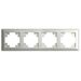 Рамка на 4 поста Катрин (серебро, Light) / Stekker PFR00-7004-03