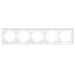 Рамка на 5 постов Катрин (белый, Light) / Stekker PFR00-7005-01