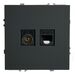 Розетка TV + RJ-45 Эмили (черный уголь) / Stekker RST00-5106-05