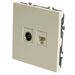 Розетка TV + RJ-45 Эмили (белый фарфор) / Stekker RST00-5106-01