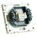 Розетка компьютерная RJ-45 Эмили (белый фарфор) / Stekker RST00-5117-01