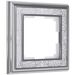 Рамка на 1 пост (хром/белый, Palacio Gracia) / W0011431