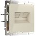 Розетка двойная Ethernet RJ-45 (слоновая кость) / W1181103