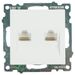 Розетка компьютерная RJ-45 двойная Катрин (белый) / STEKKER GLS00-7109-01