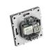 Розетка TV + RJ-45 Эмили (платиново-серый) / Stekker RST00-5106-10