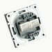 Розетка компьютерная RJ-45 двойная Эмили (платиново-серый) / Stekker RST00-5111-10