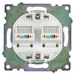 Розетка компьютерная RJ-45 двойная Катрин (белый) / STEKKER GLS00-7109-01
