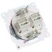 Розетка компьютерная RJ-45 двойная Катрин (белый) / STEKKER GLS00-7109-01